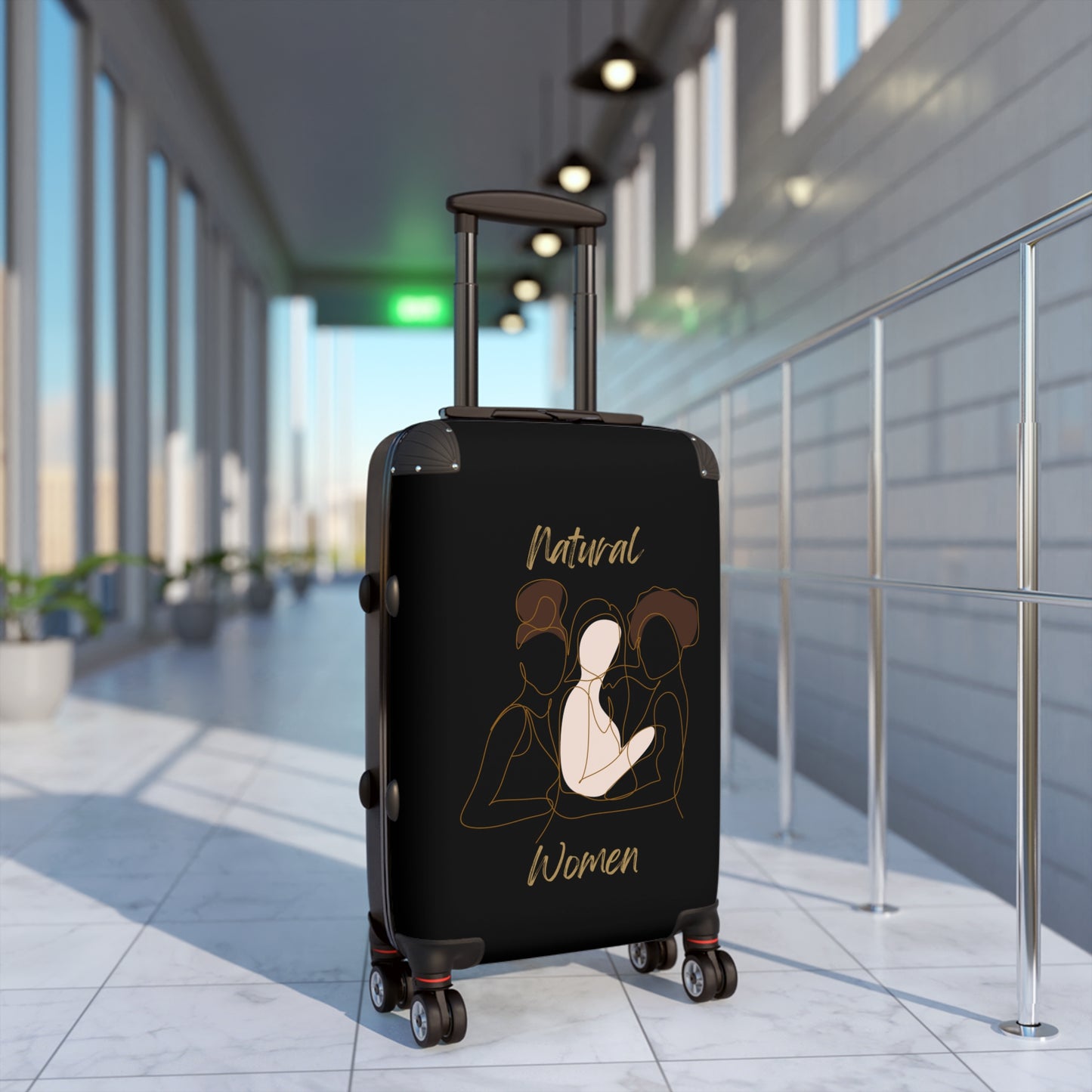 Natural Women Friends (WL) Suitcase BLACK