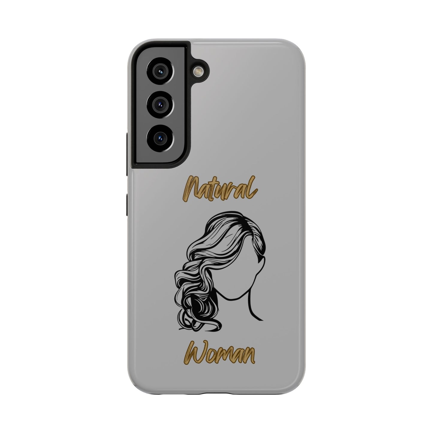 Natural Woman Long Curl (BL)Tough Phone Cases LIGHT GREY