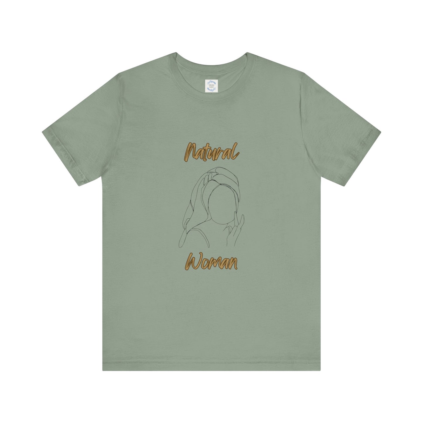 Natural Woman Towel Wrapped (BL) Short Sleeve T-Shirt