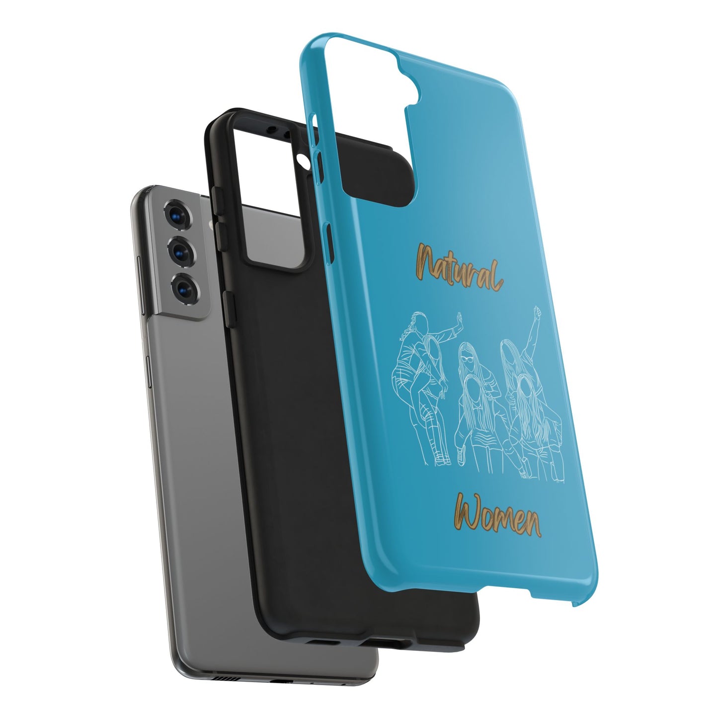 Natural Woman Piggy Back (WL)Tough Phone Cases TURQUOISE
