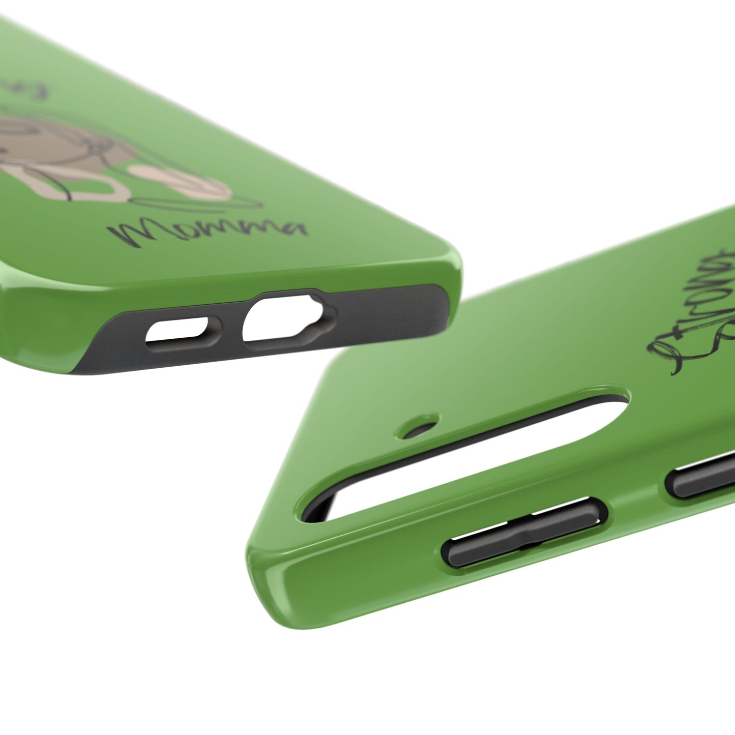 STRONG MOMMA Samsung Galaxy Tough Phone Cases (BL) Green