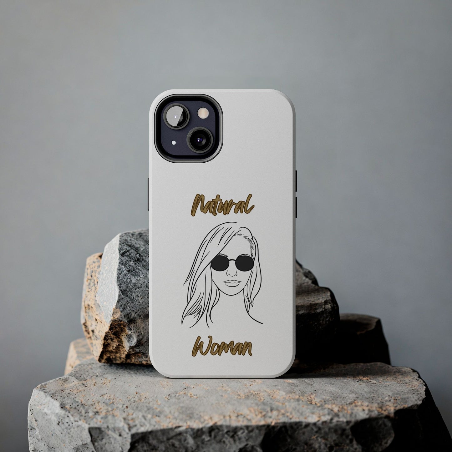 Natural Woman Shades (BL)Tough Phone Cases WHITE