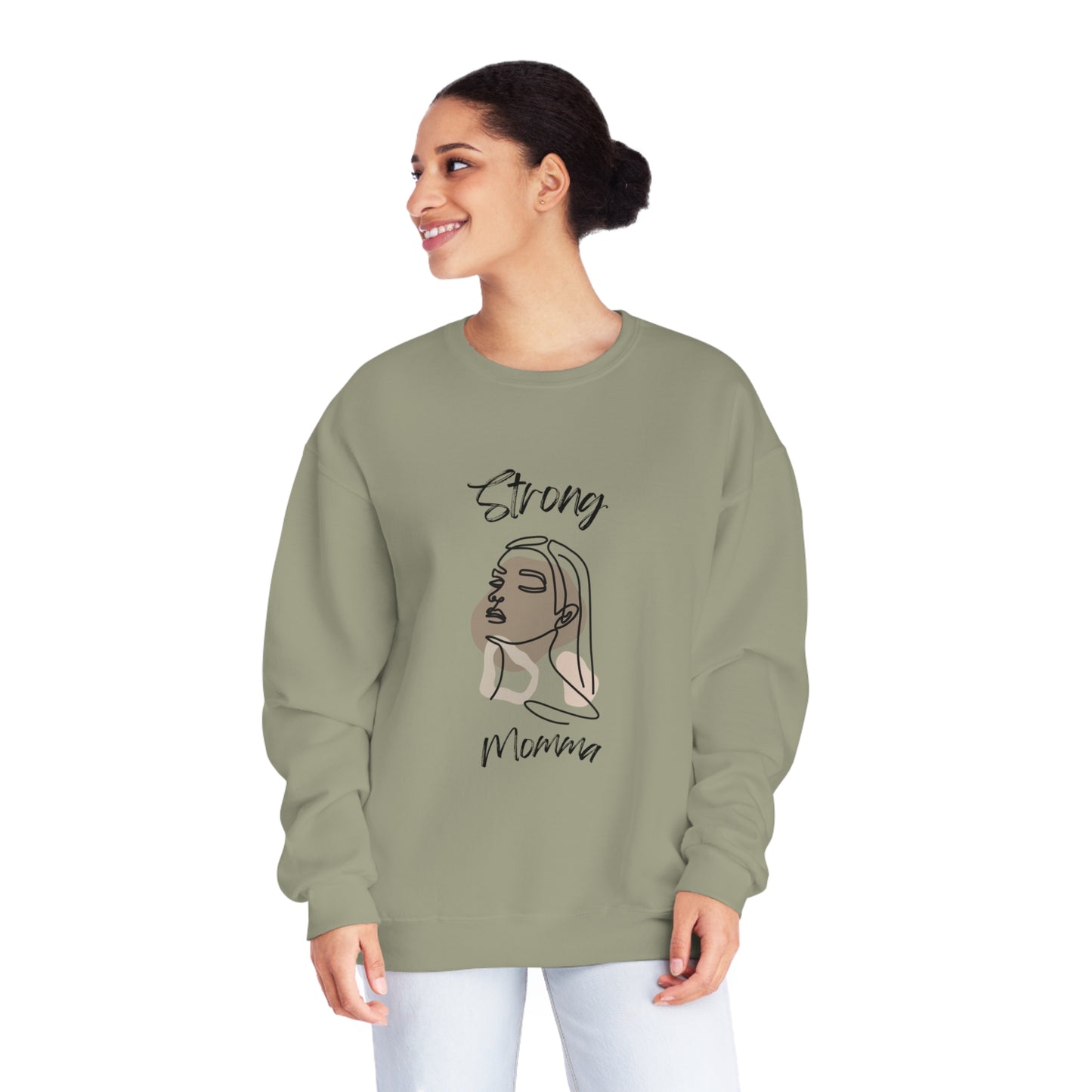Strong Momma Crewneck Sweatshirt (BL)