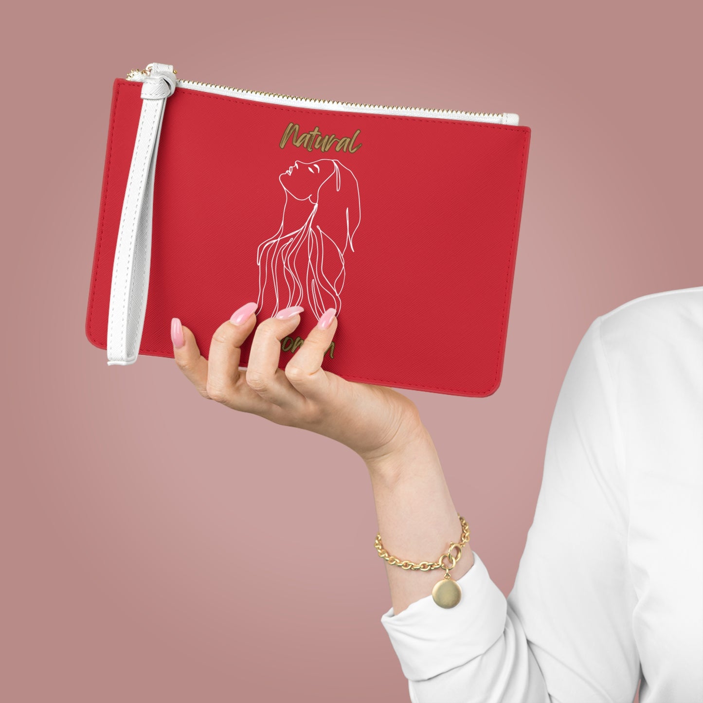 Natural Woman Appreciation (WL) Clutch Bag DARK RED