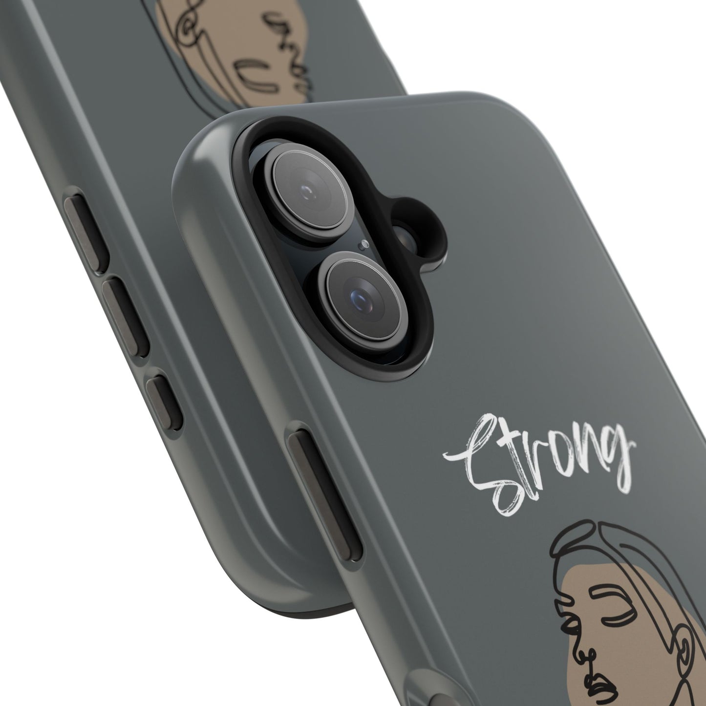 Strong Momma (WL) Tough Phone Cases DARK GREY