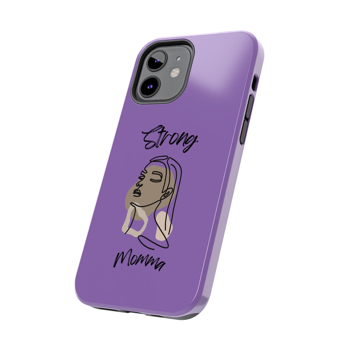 STRONG MOMMA Samsung Galaxy Tough Phone Cases (BL) Light Purple