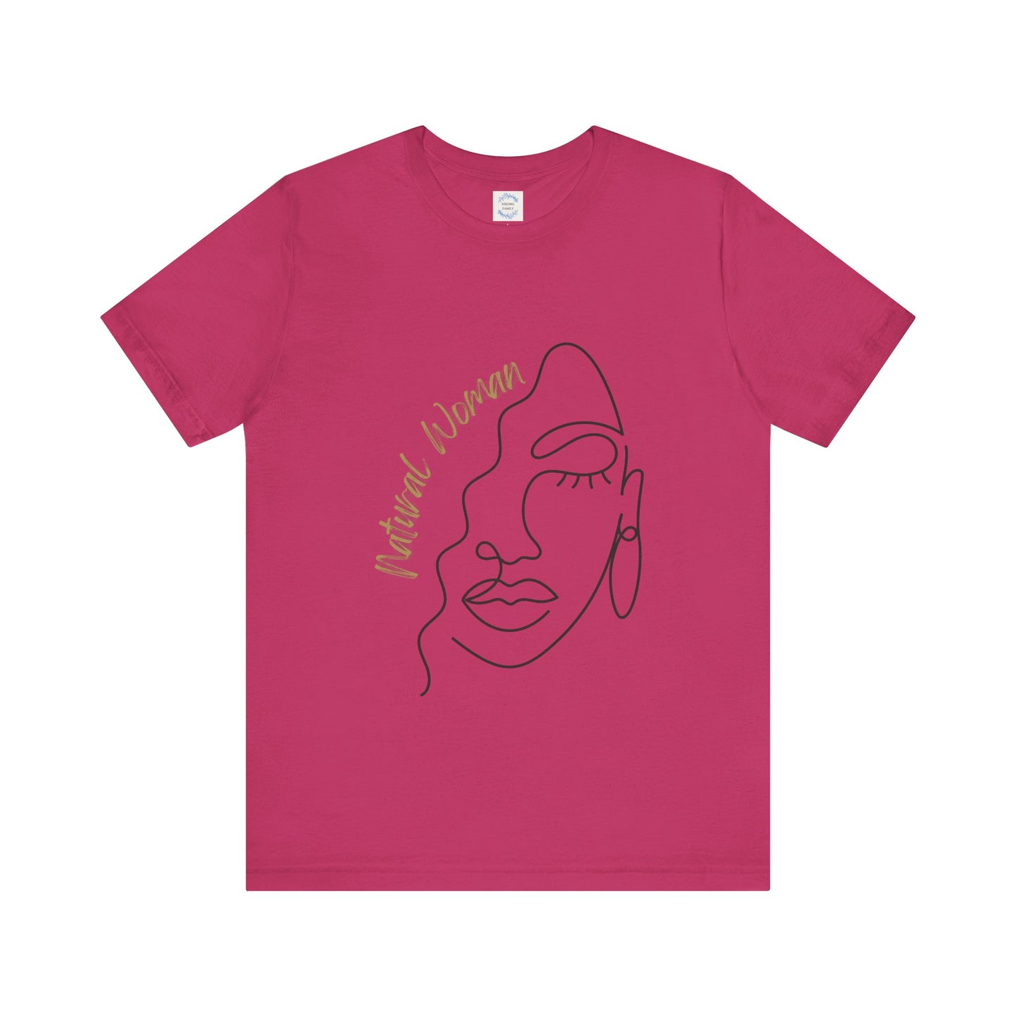 Natural Woman Half Face (BL) Short Sleeve T-Shirt