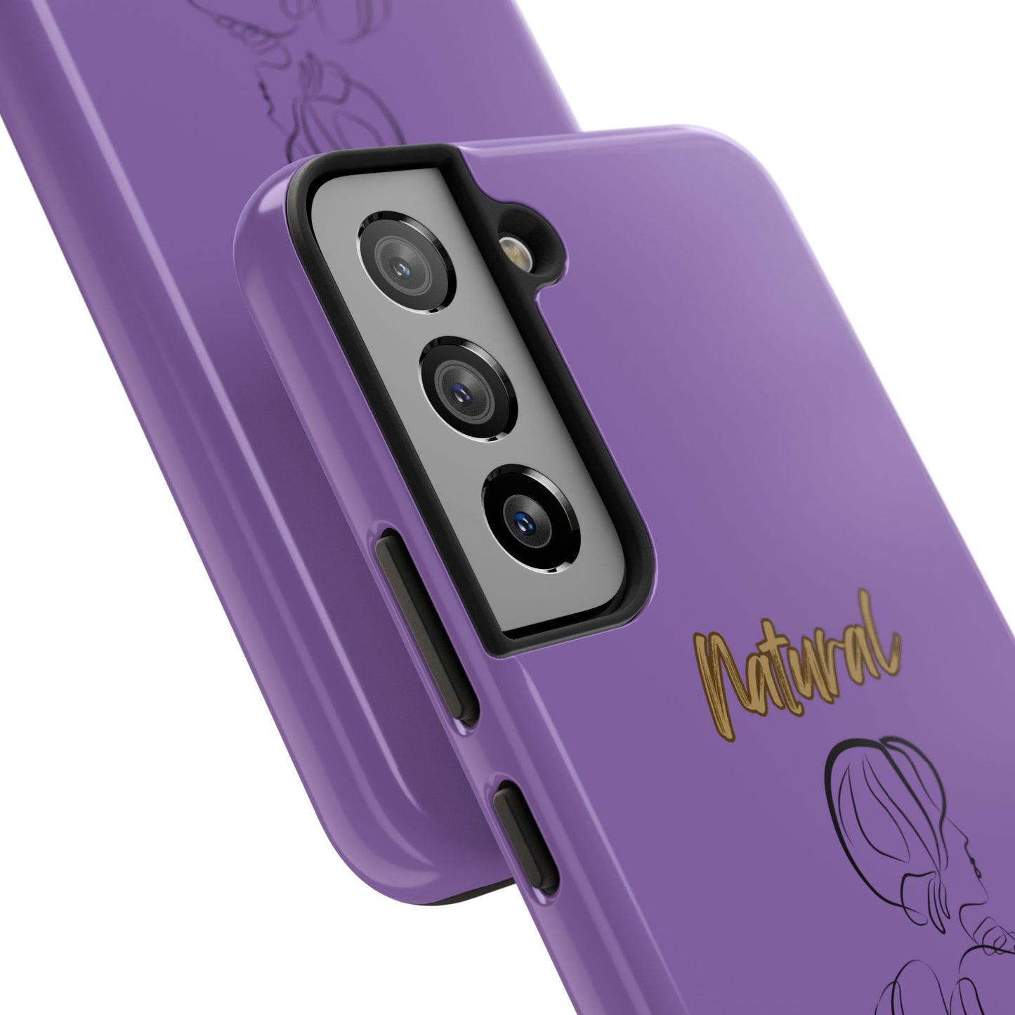 Natural Woman Back (BL)Tough Phone Cases LIGHT PURPLE