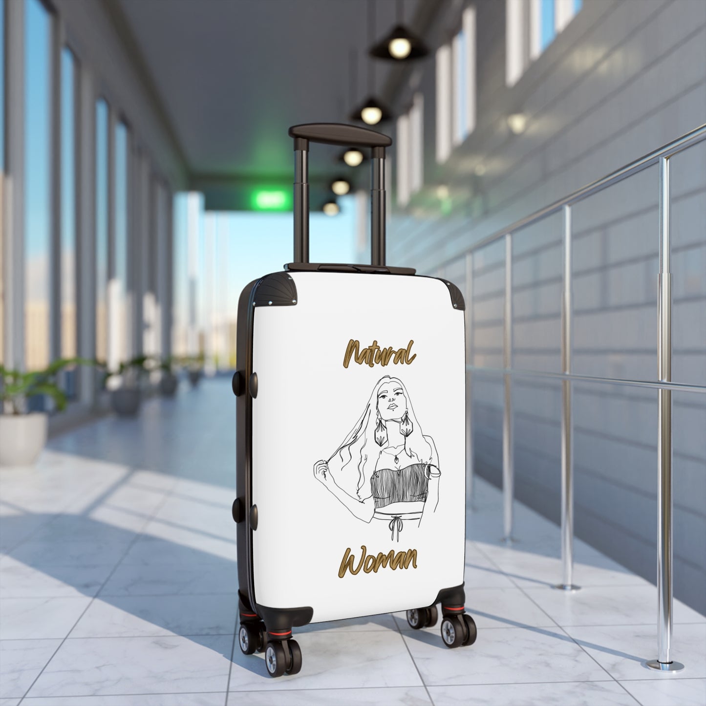 Natural Woman Thinking (BL) Suitcase WHITE
