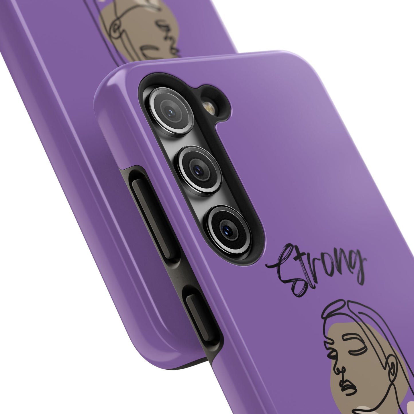 STRONG MOMMA Samsung Galaxy Tough Phone Cases (BL) Light Purple