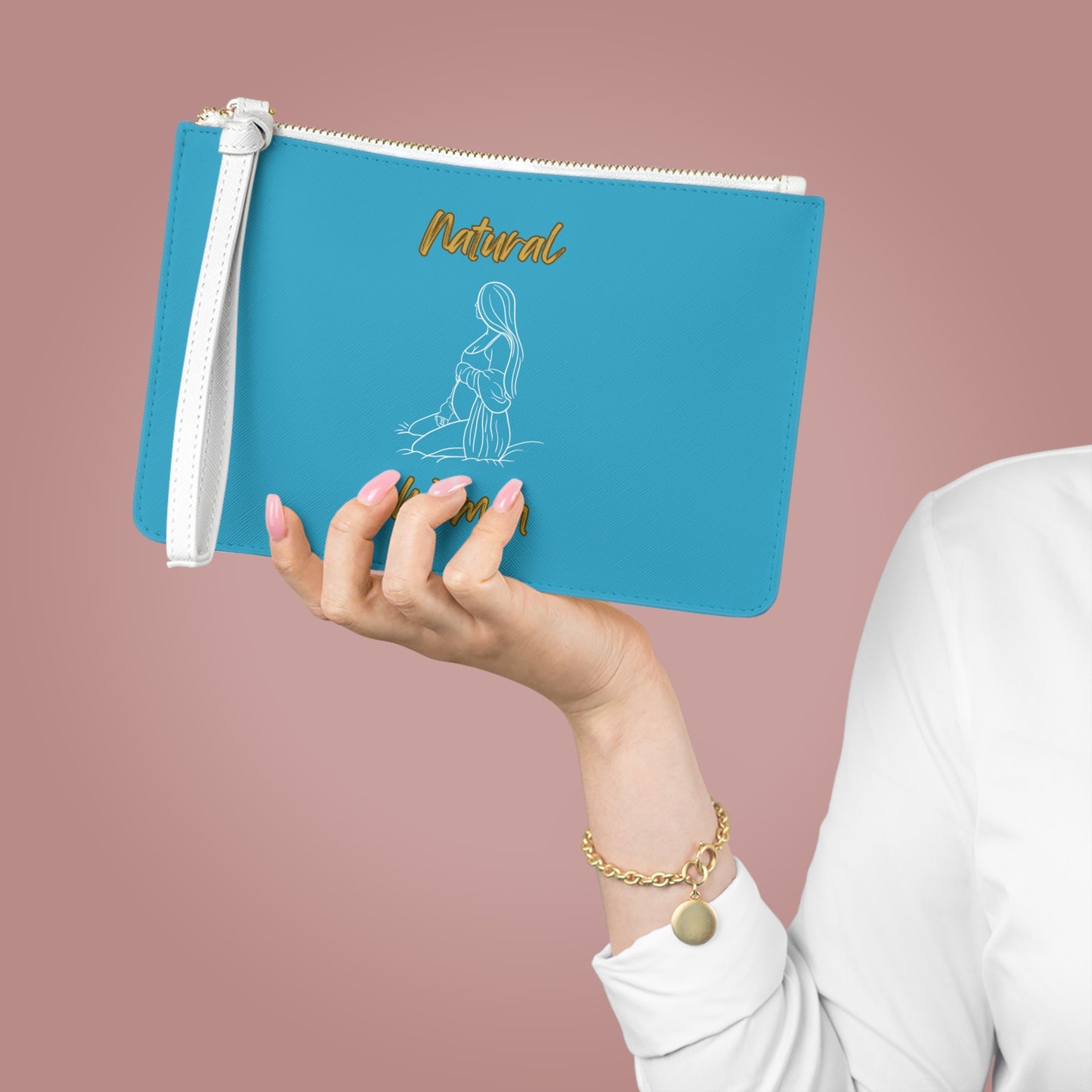 Natural Woman Expecting (WL) Clutch Bag TURQUOISE