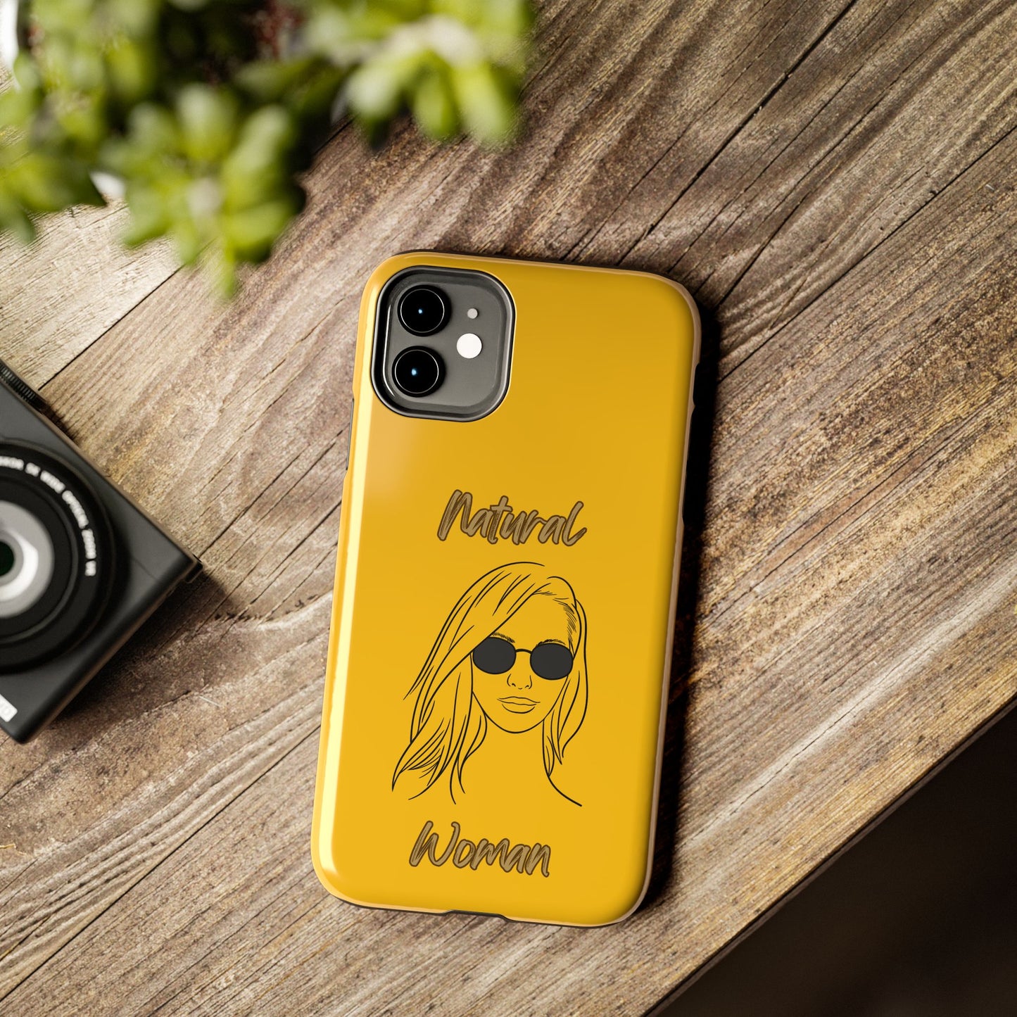 Natural Woman Shades (BL)Tough Phone Cases YELLOW