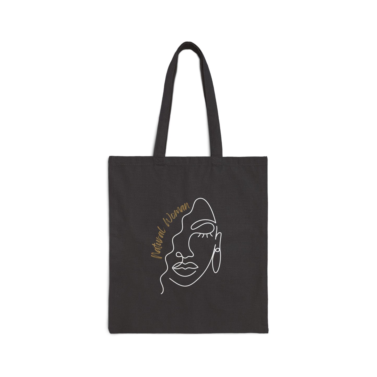 Natural Woman Half Face (WL) Canvas Tote Bag