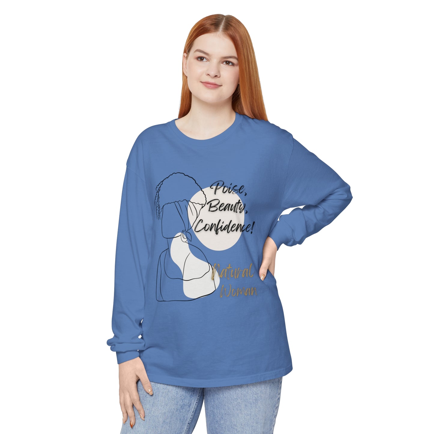 Natural Woman Puff (BL) Long Sleeve T-Shirt