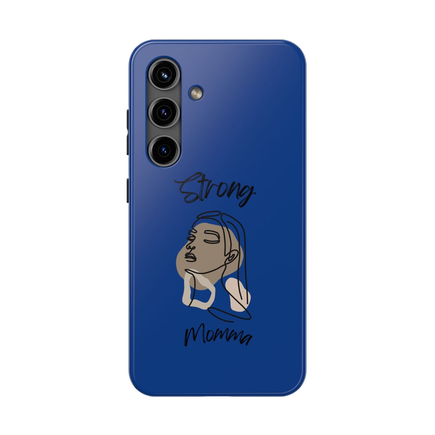STRONG MOMMA Samsung Galaxy Tough Phone Cases (BL) Dark Blue