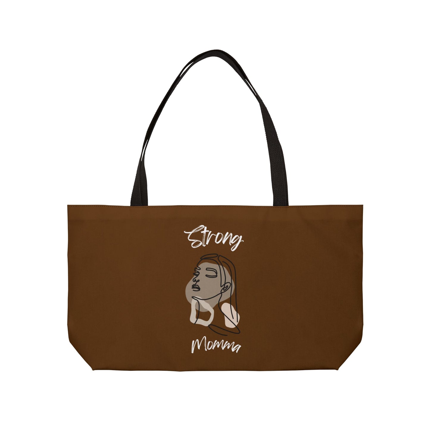 Strong Momma (WL) Weekender Tote Bag BROWN