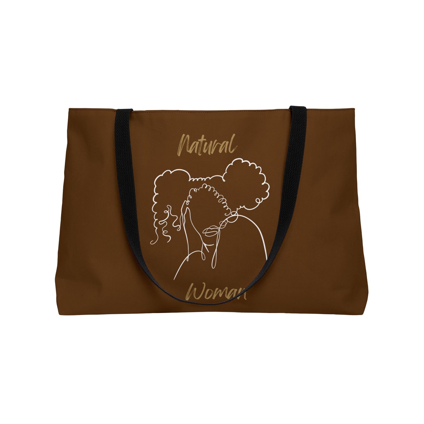 Natural Woman Twin Puffs (WL) Weekender Tote Bag BROWN