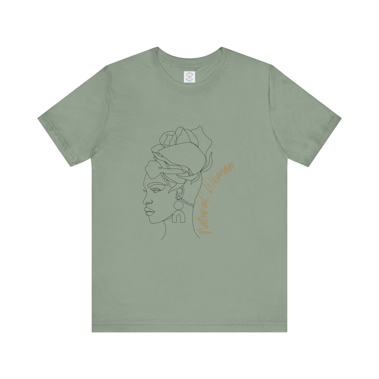Natural Woman Flower Wrap (BL) Short Sleeve T-Shirt