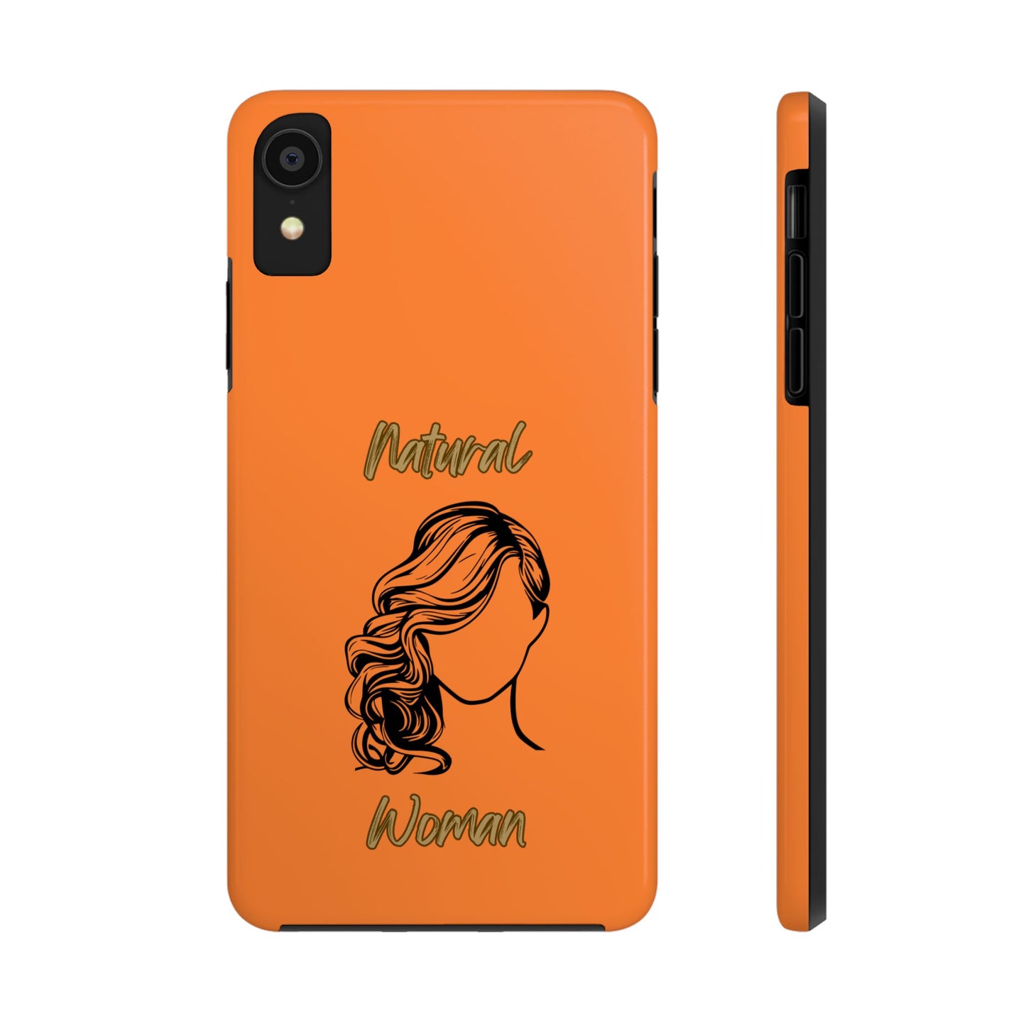 Natural Woman Long Curl (BL)Tough Phone Cases CRUSTA