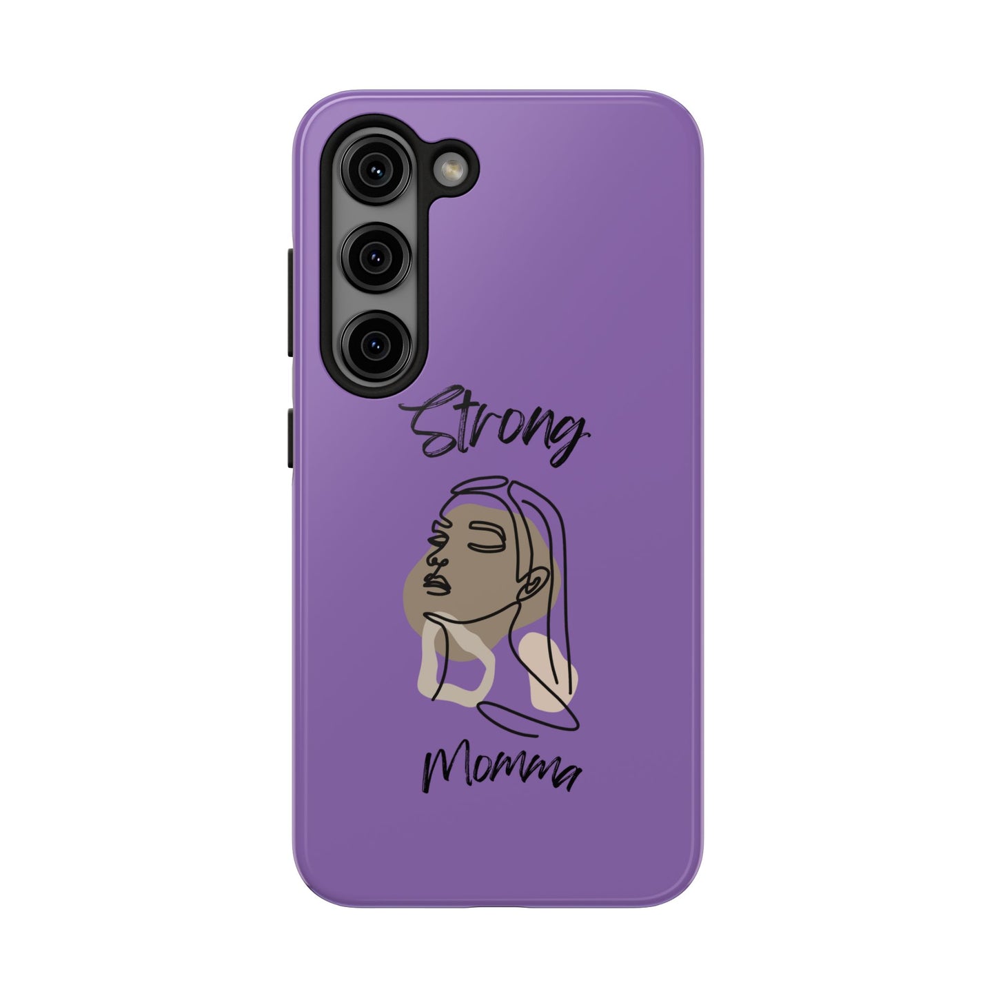 STRONG MOMMA Samsung Galaxy Tough Phone Cases (BL) Light Purple