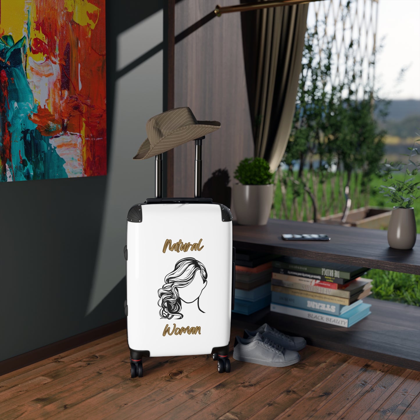 Natural Woman Long Curl (BL) Suitcase WHITE
