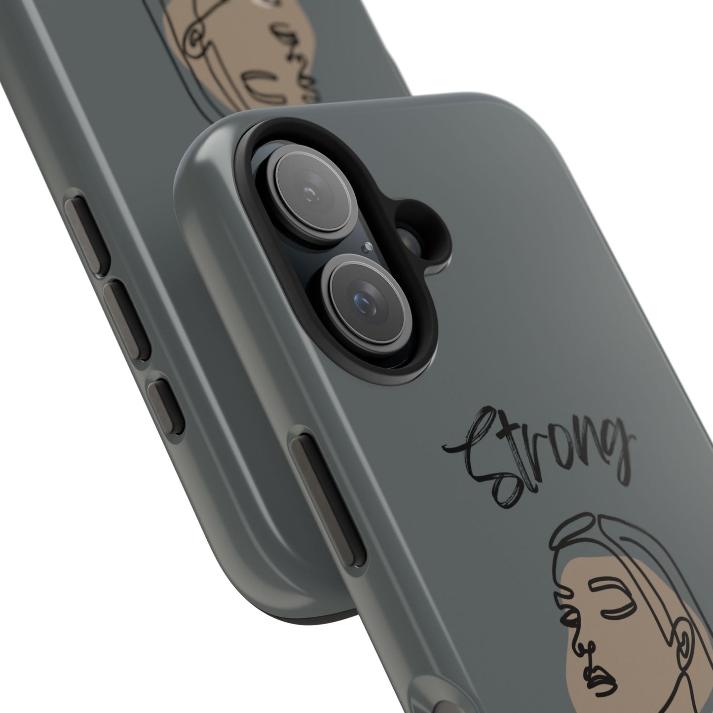 STRONG MOMMA Samsung Galaxy Tough Phone Cases (BL) Dark Grey