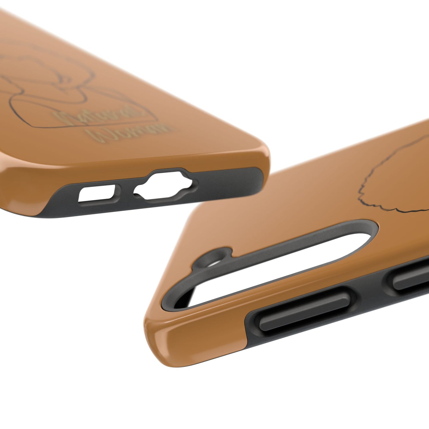 Natural Woman Afro (BL) Tough Phone Case LIGHT BROWN