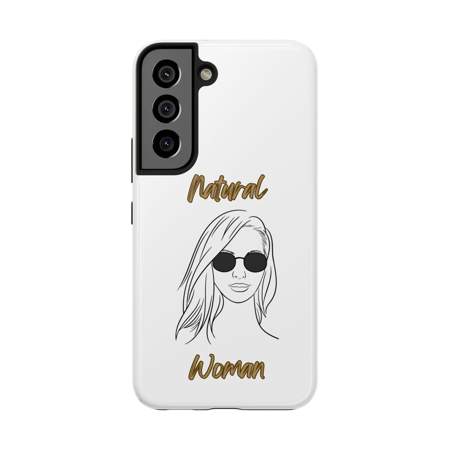 Natural Woman Shades (BL)Tough Phone Cases WHITE