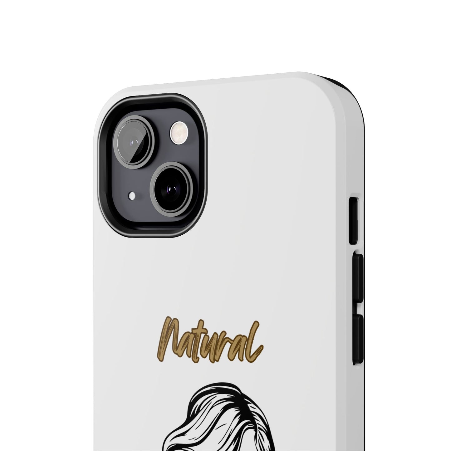 Natural Woman Long Curl (BL)Tough Phone Cases WHITE