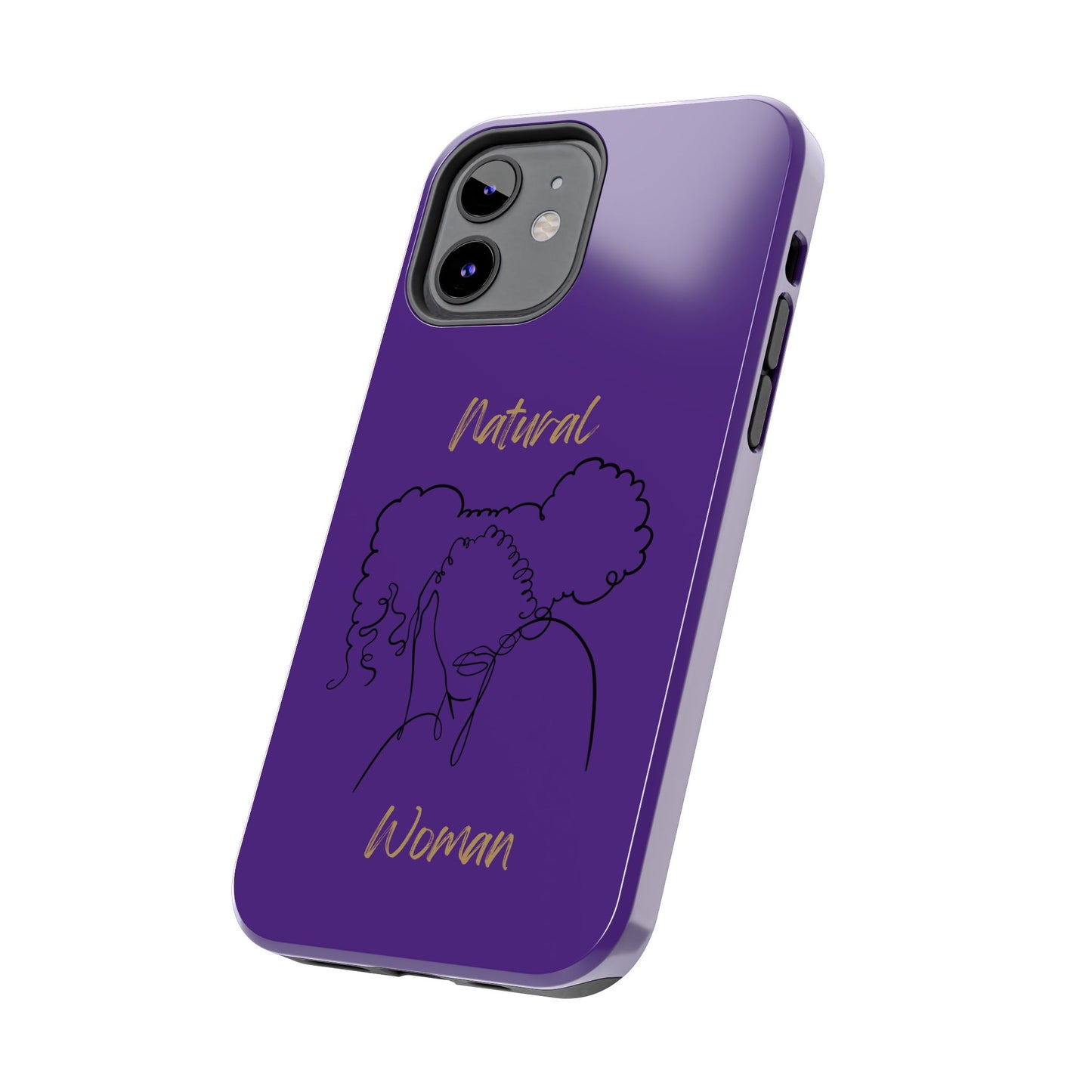 Natural Woman Twin Puffs (BL)Tough Phone Cases PURPLE