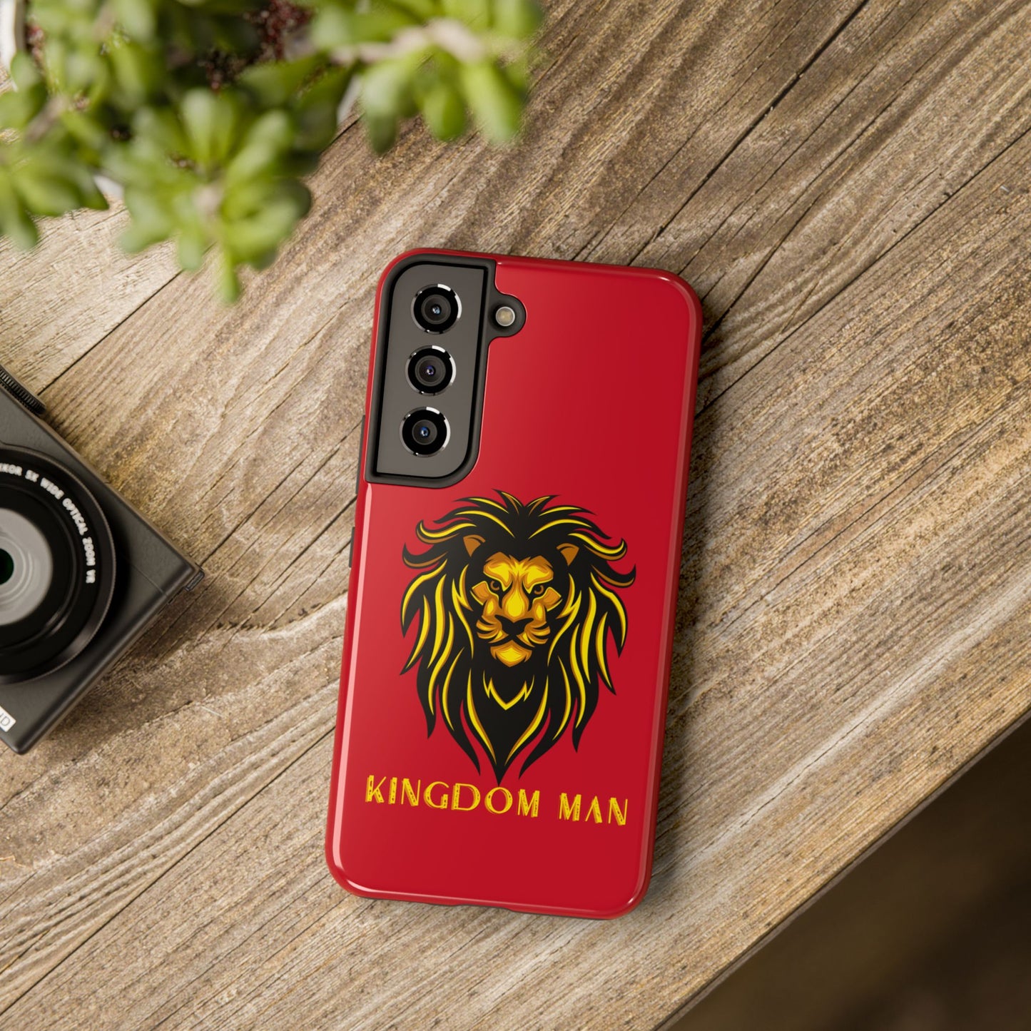 KIngdom Man (Gold Label) Tough Phone Cases DARK RED