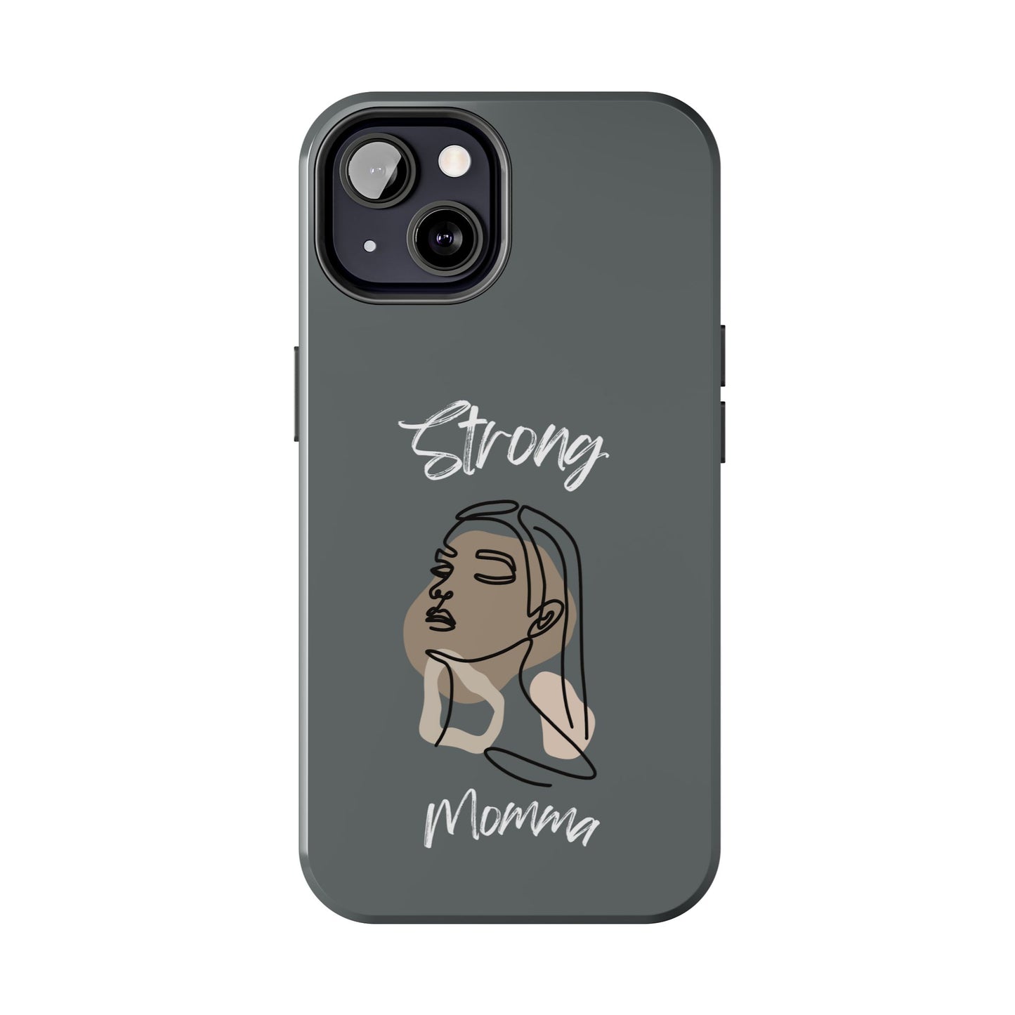 Strong Momma (WL) Tough Phone Cases DARK GREY