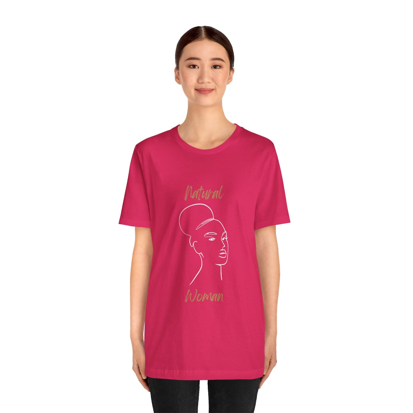 Natural Woman Hair Up (WL) Short Sleeve T-Shirt