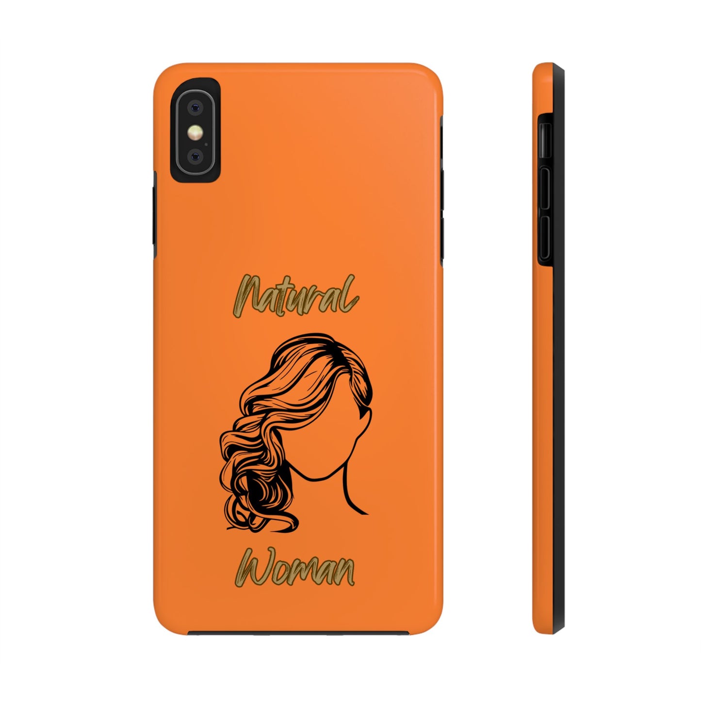 Natural Woman Long Curl (BL)Tough Phone Cases CRUSTA