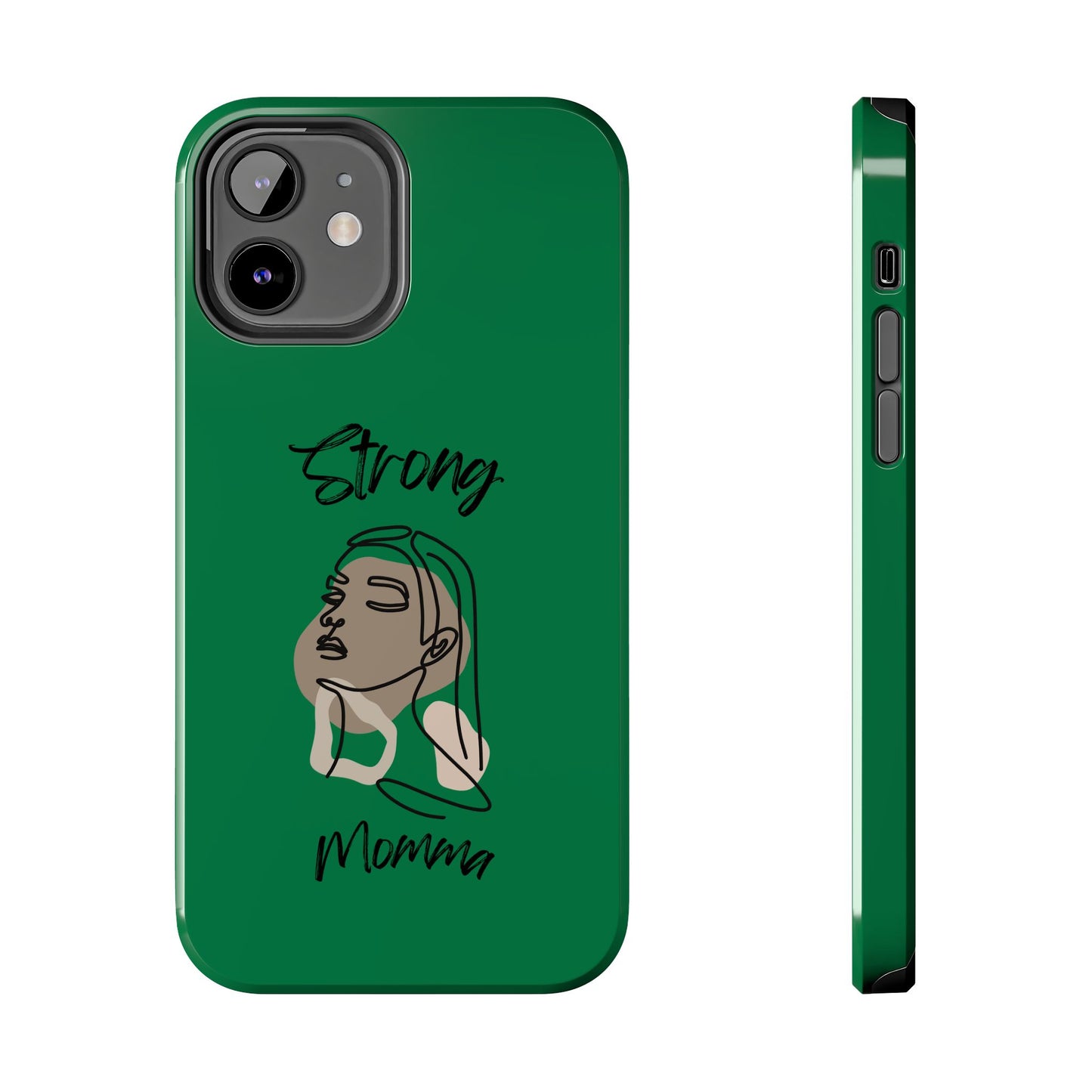 STRONG MOMMA Samsung Galaxy Tough Phone Cases (BL) Dark Green