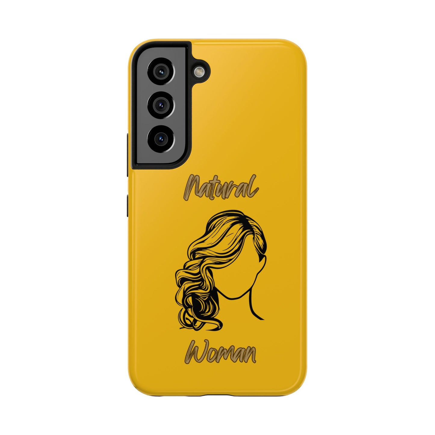 Natural Woman Long Curl (BL)Tough Phone Cases YELLOW