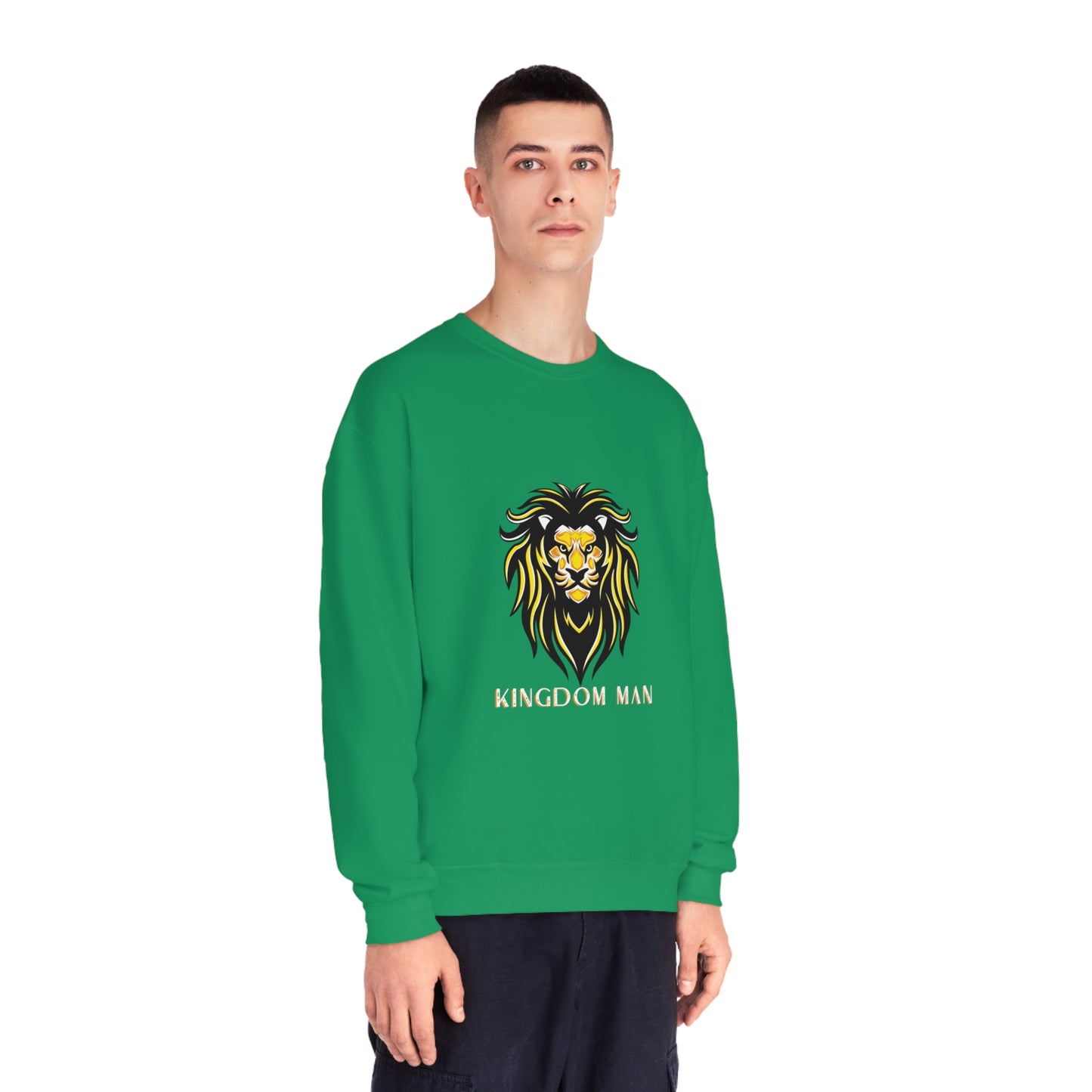 Kingdom Man (White/Gold) Crewneck Sweatshirt