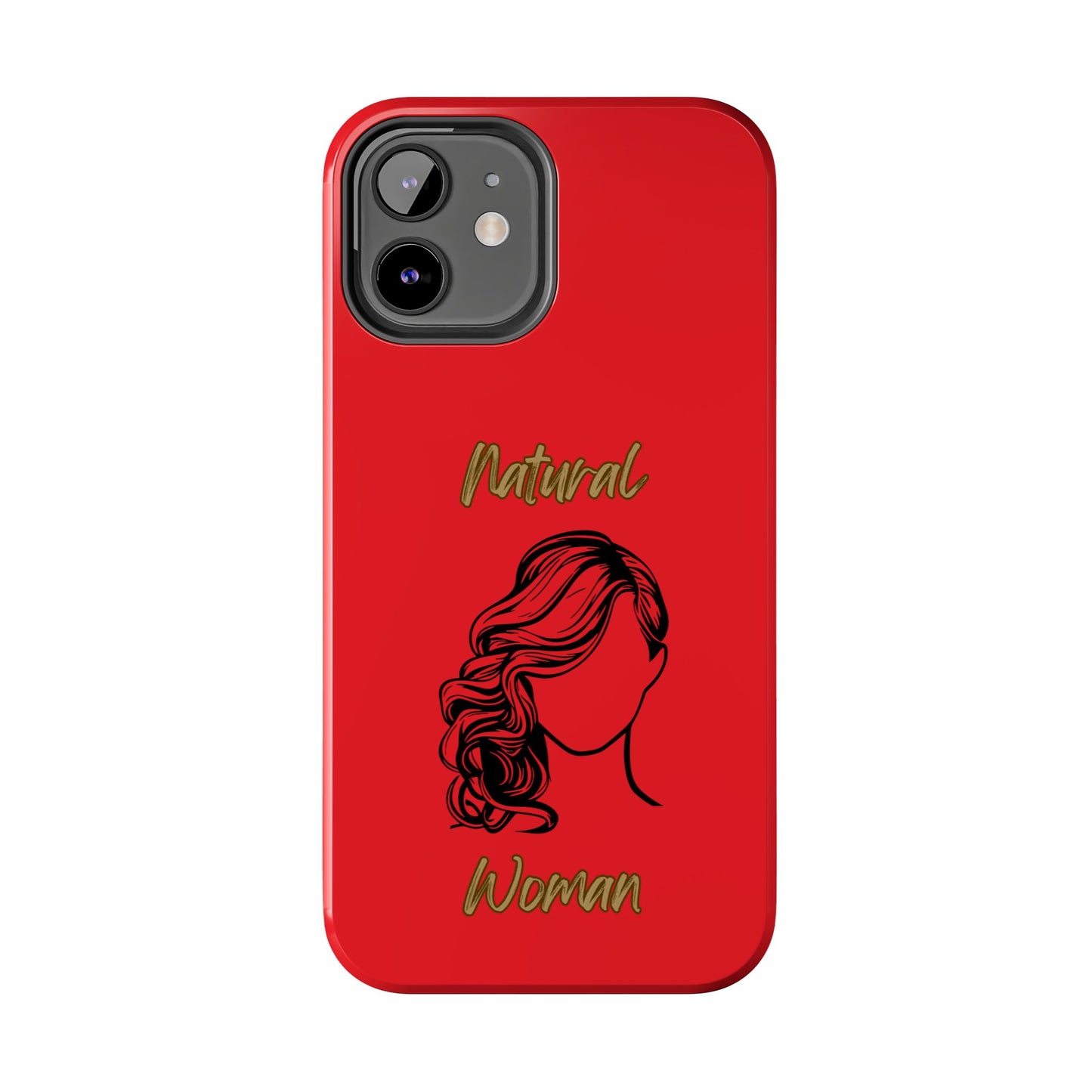 Natural Woman Long Curl (BL)Tough Phone Cases RED