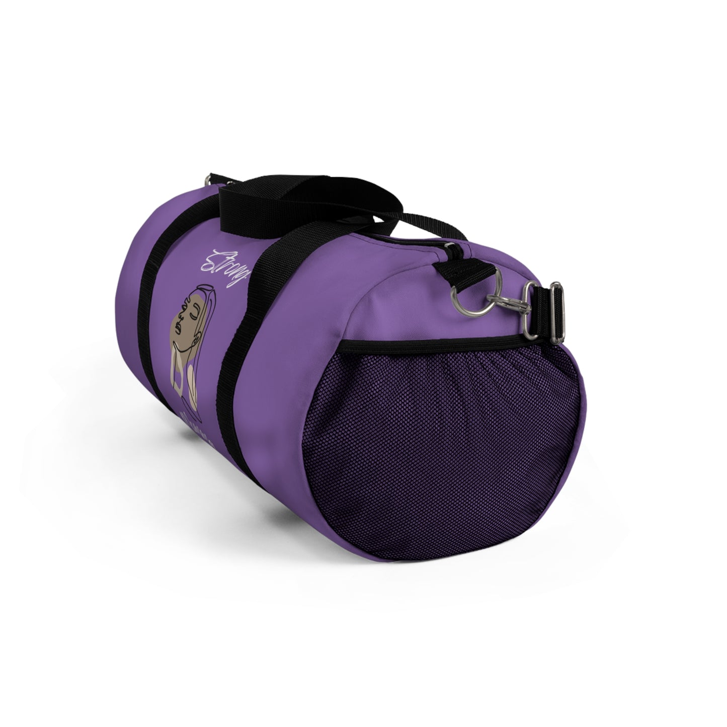 Strong Momma (WL) Duffel Bag LIGHT PURPLE