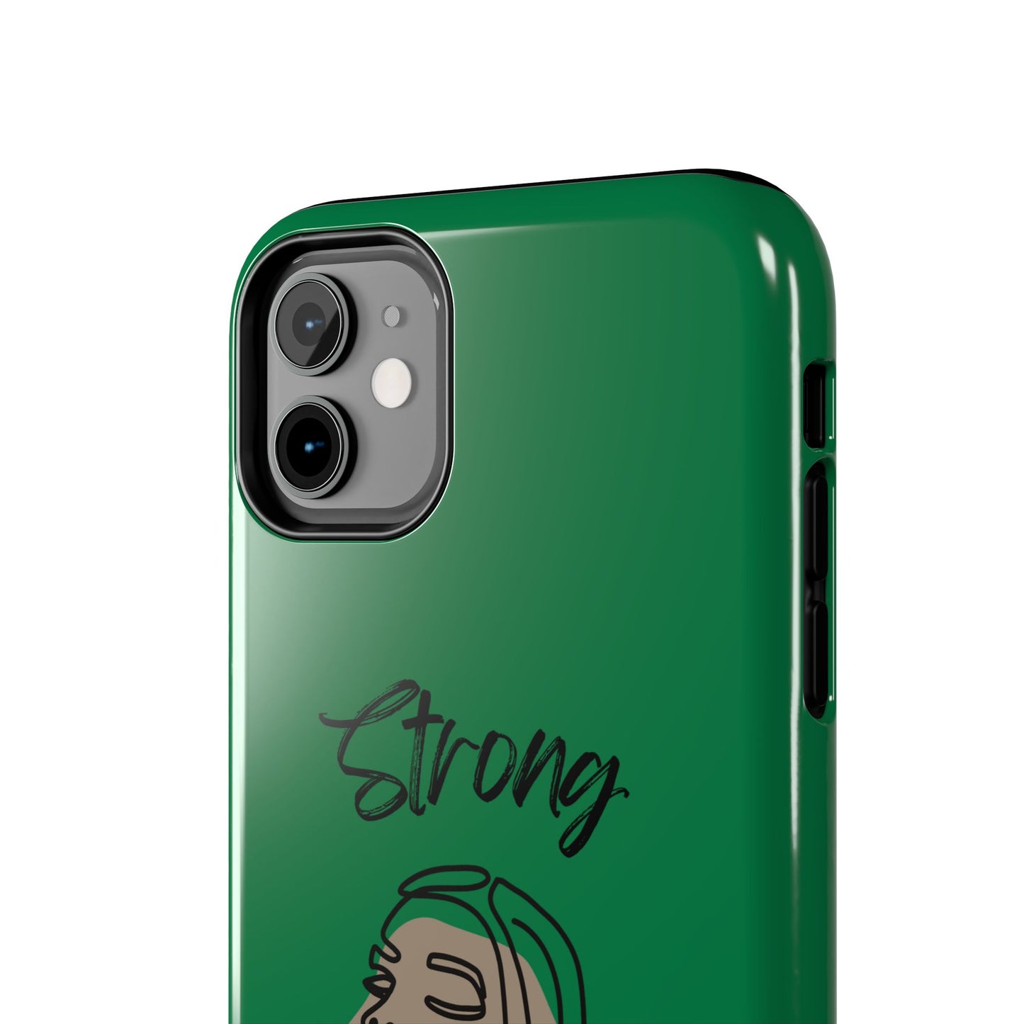 Strong Momma (BL) Tough Phone Cases DARK GREEN