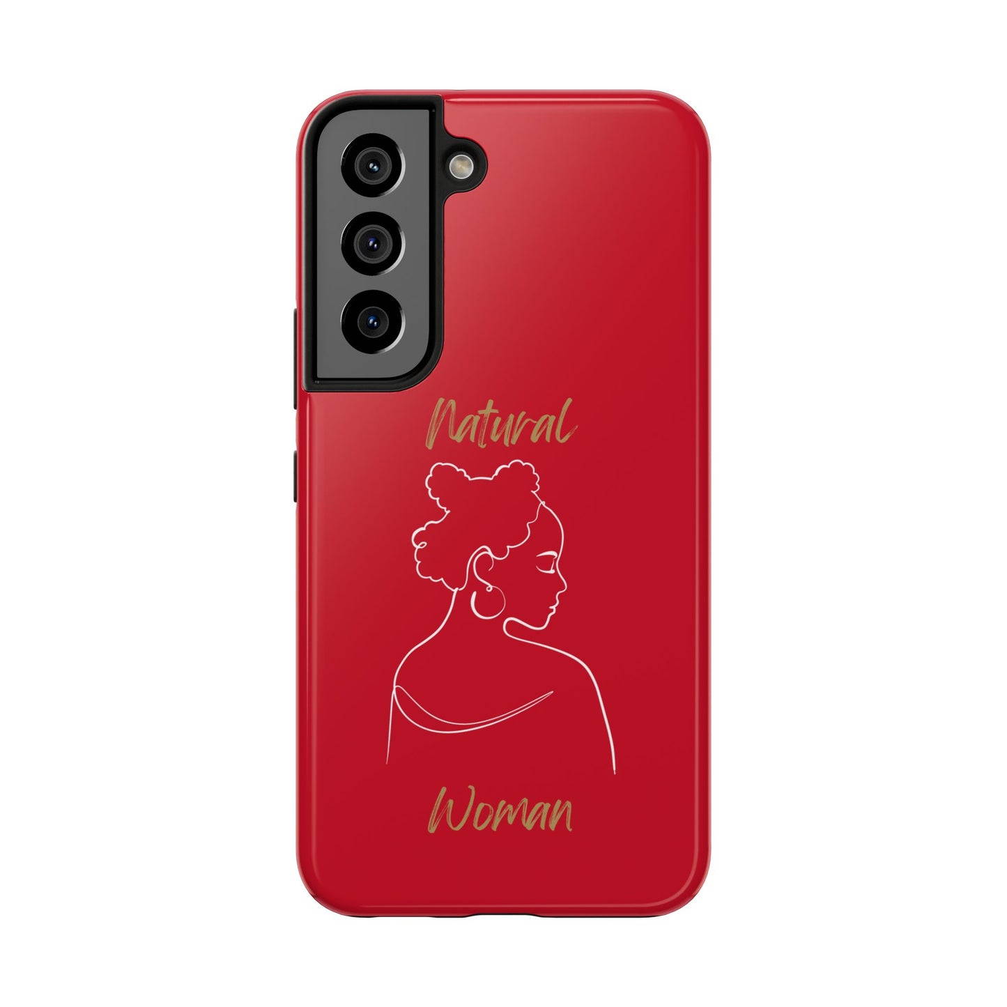 Natural Woman Twists (WL) Tough Phone Case DARK RED