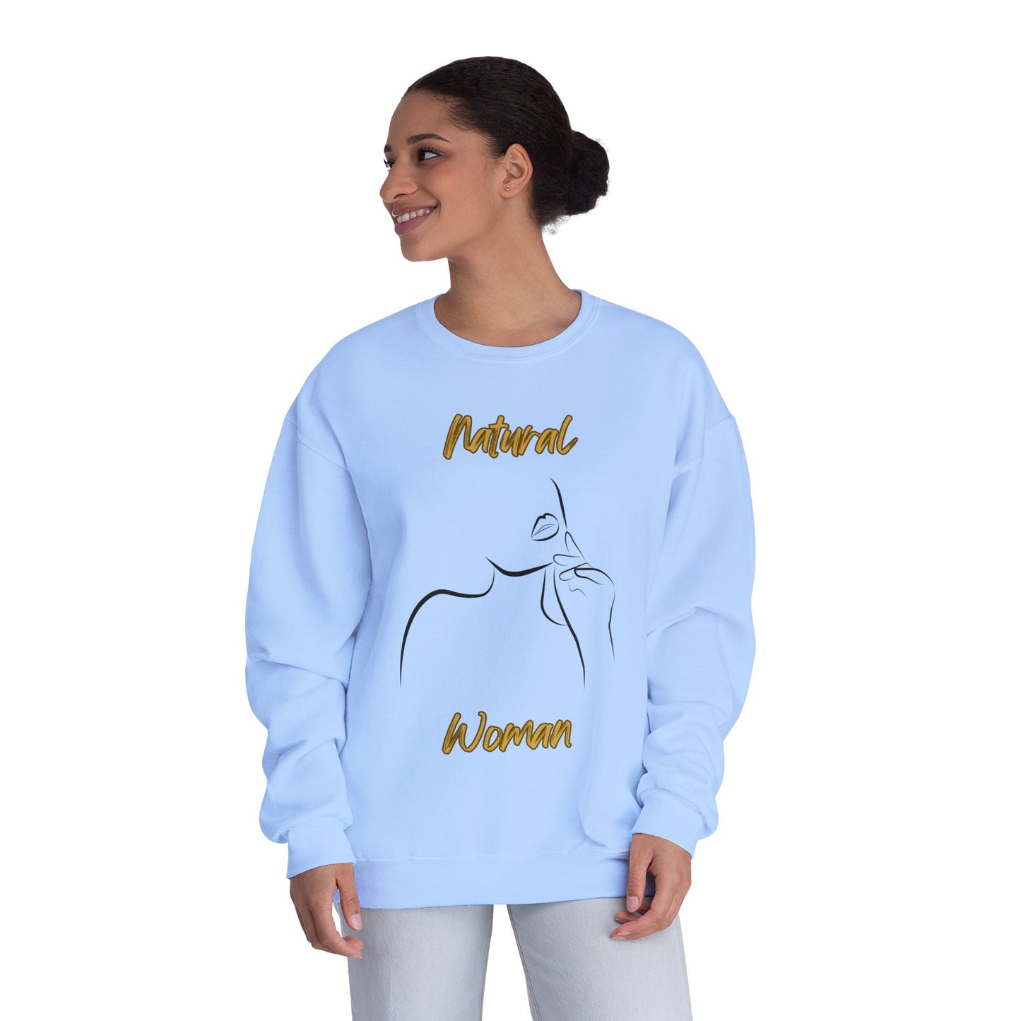 Natural Woman Chin Up (BL) Crewneck Sweatshirt