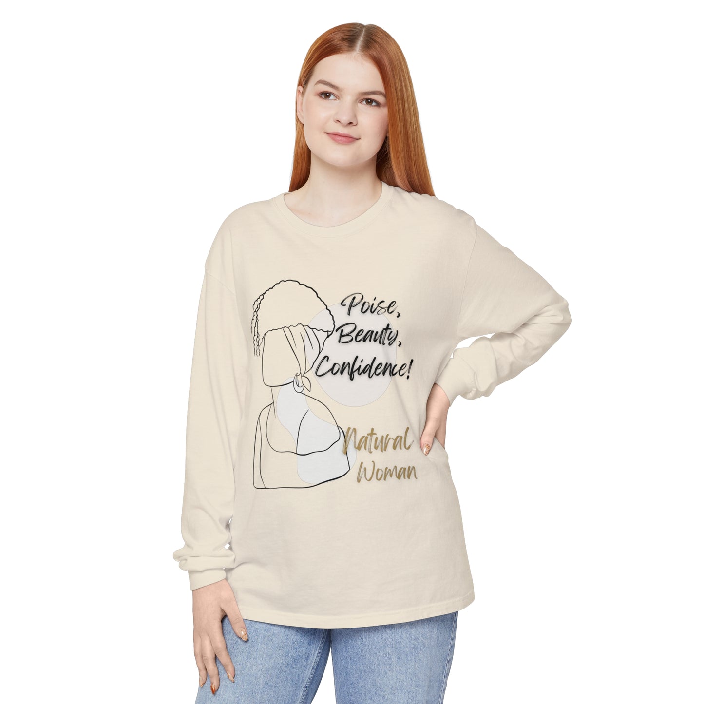 Natural Woman Puff (BL) Long Sleeve T-Shirt