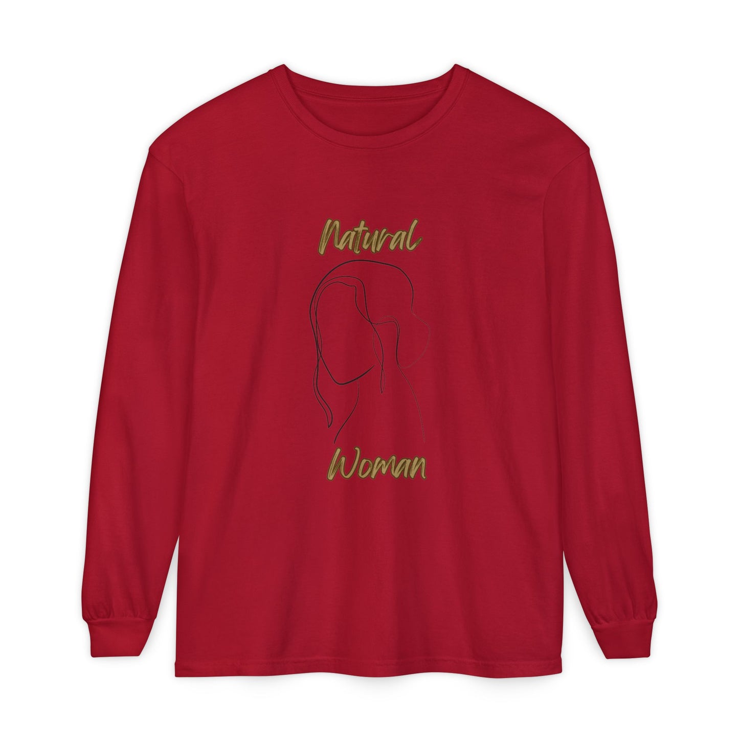 Natural Woman Hanging hair (BL) Long Sleeve T-Shirt