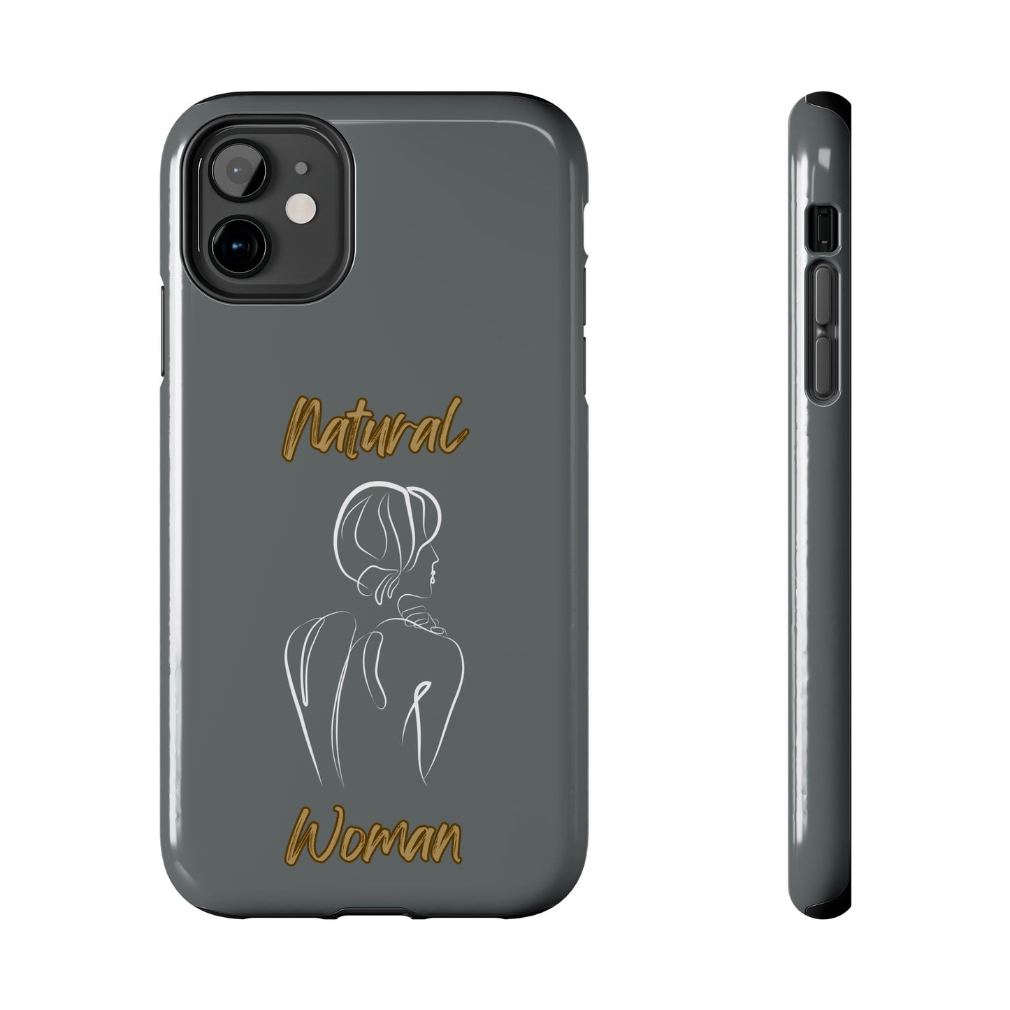 Natural Woman Back (WL)Tough Phone Cases DARK GREY
