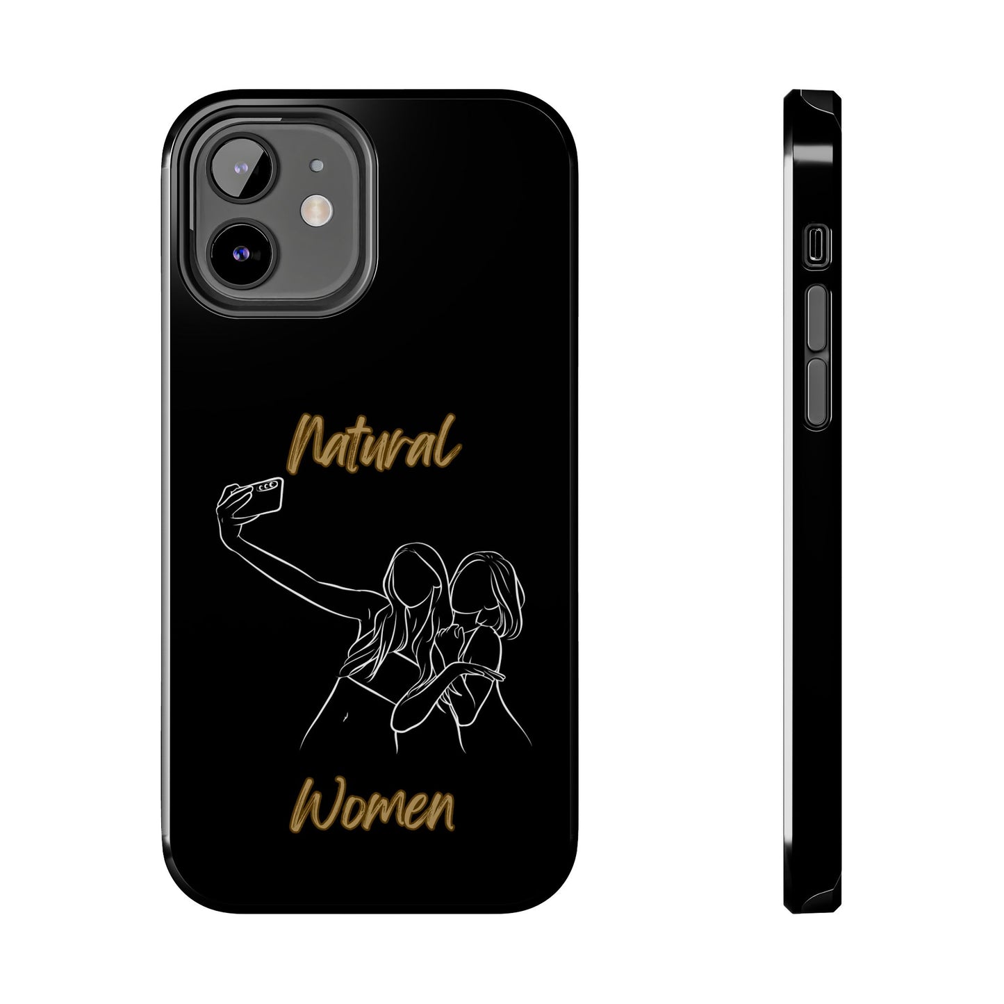 Natural Woman Friends Selfie (WL)Tough Phone Cases BLACK