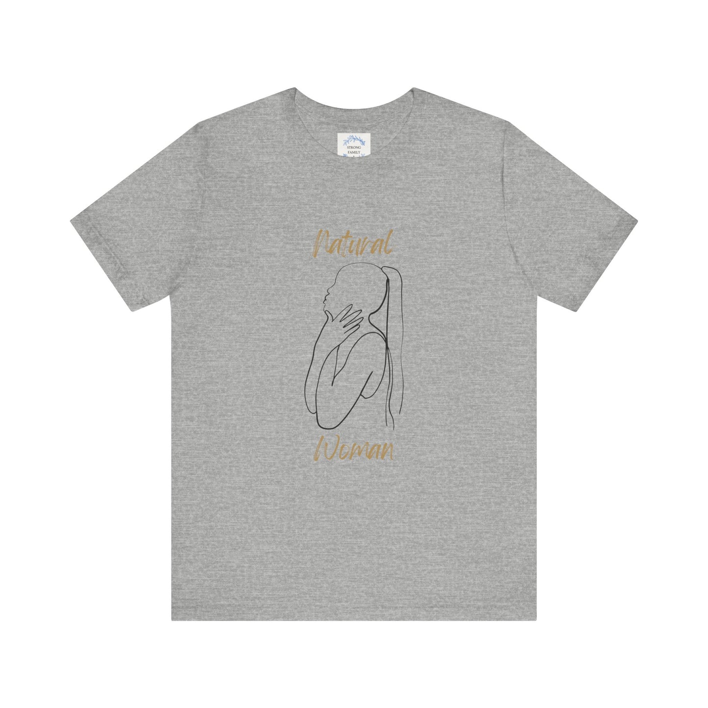 Natural Woman Ponytail (BL) Short Sleeve T-Shirt