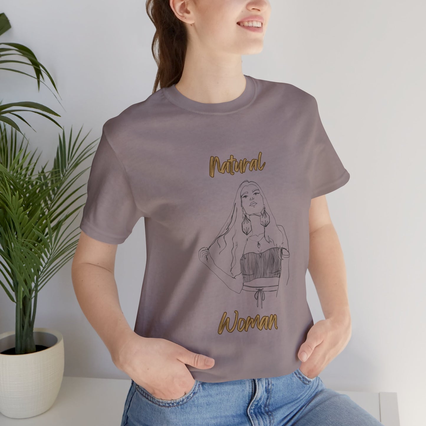 Natural Woman Thinking (BL) Short Sleeve T-Shirt
