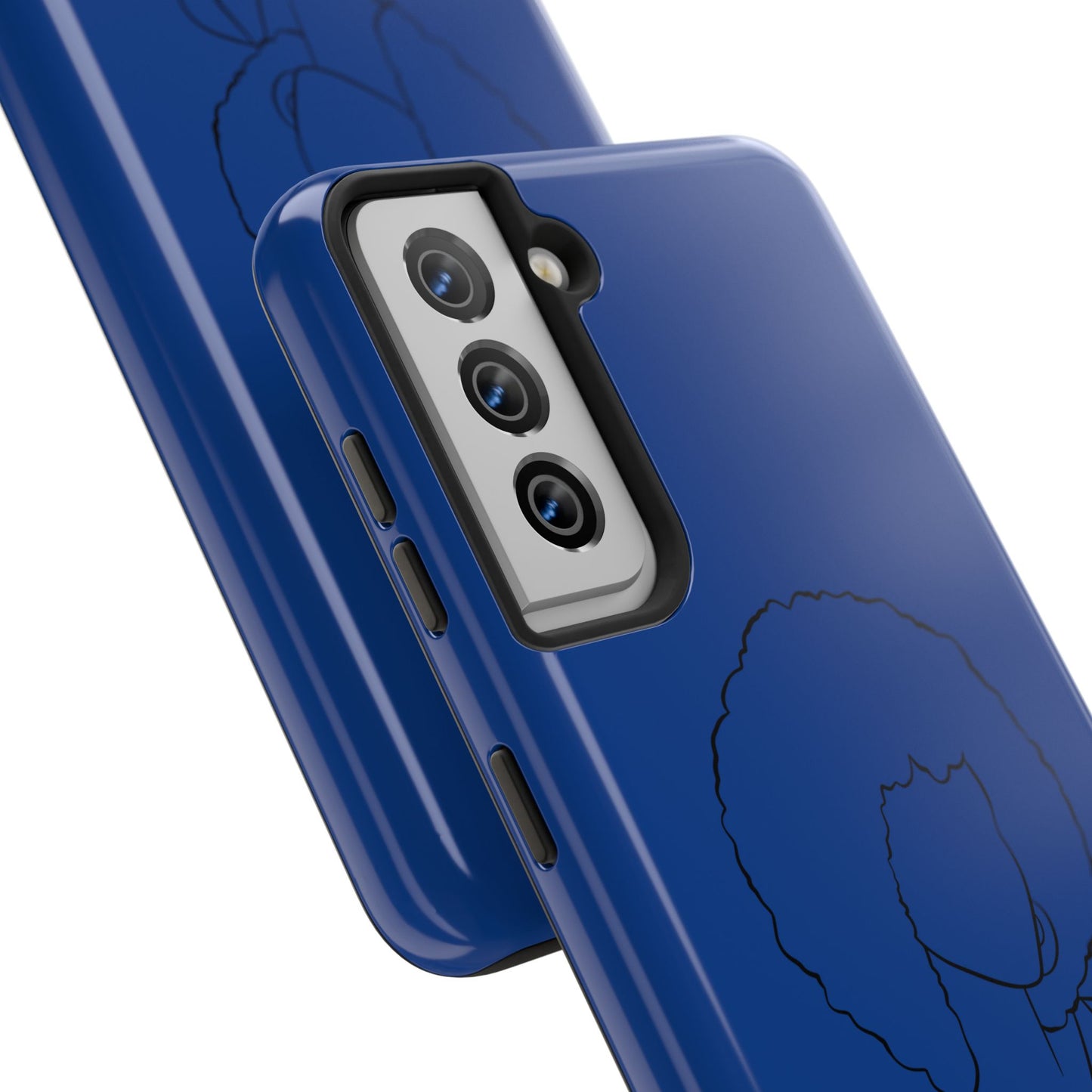 Natural Woman Afro (BL)Tough Phone Cases DARK BLUE