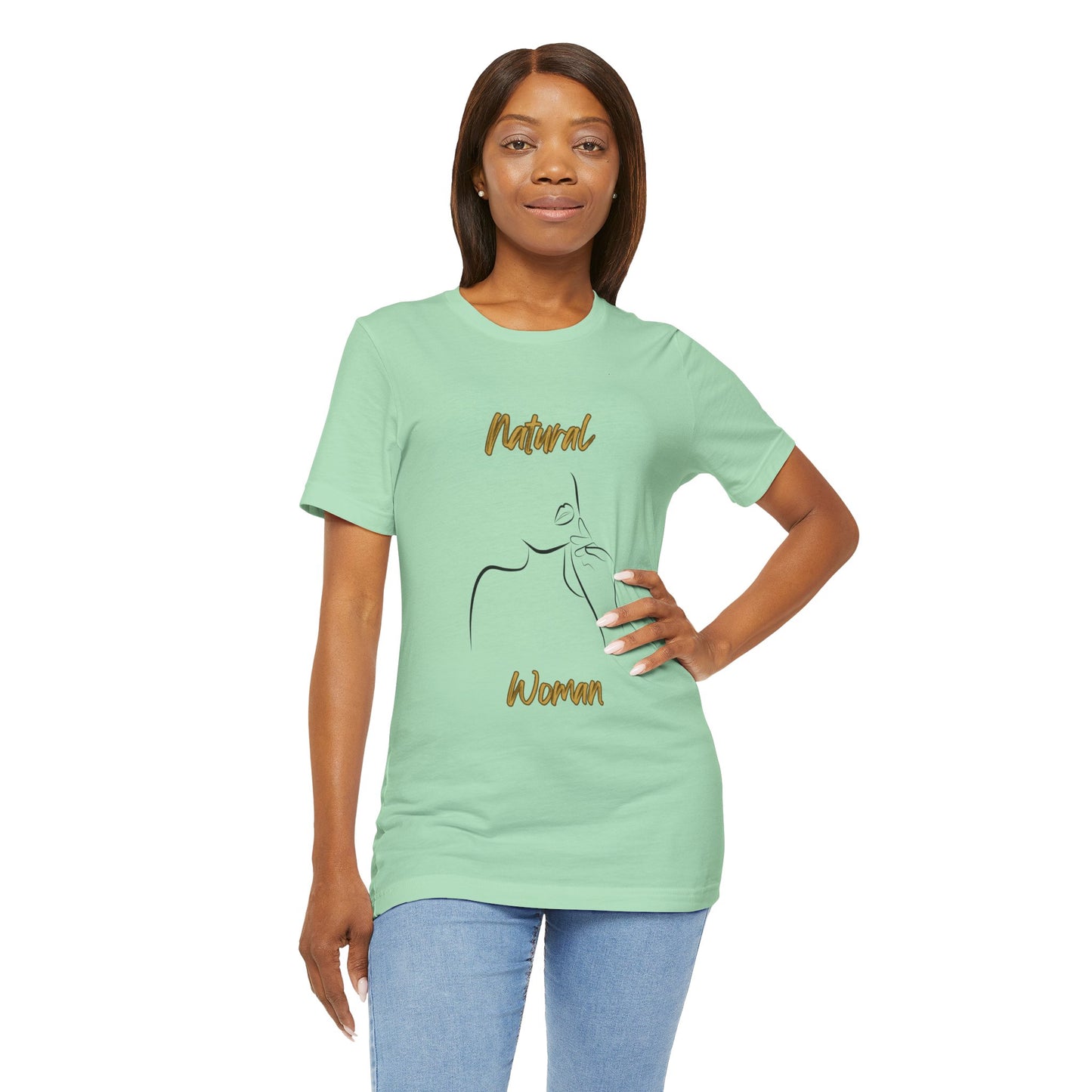 Natural Woman Chin Up (BL) Short Sleeve T-Shirt
